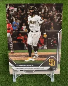 Topps now タティスjr 自身初サヨナラホームラン