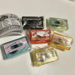 【新品】サンリオキャラクターズ　カセットテープチャーム　6種セット