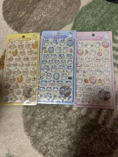 ボンボンドロップシール 3枚セット （ハチワレ、ちいかわ、うさぎ）