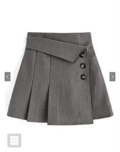 インパン裏地付きアシンメトリーミニスカート[tu725]