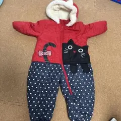 猫の顔デザイン スノーコンビ95cm未満　ウズチャット