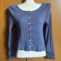 GAP リブ編みカーディガン XS ブルーのサムネイル