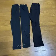 ブラック レインボー刺繍 レギンス