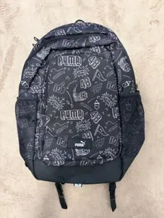 PUMA キッズ リュック ブラック 総柄