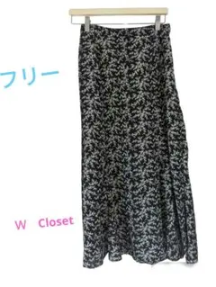 フレアスカート　小花　ダブルクローゼットのサムネイル
