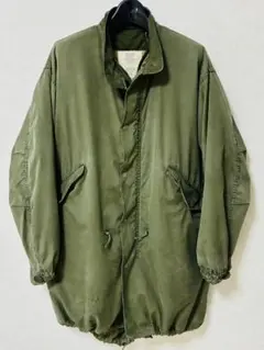 希少70’s XS 米軍実物 M-65 フィッシュテール インナー アルミジップ