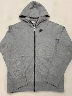Nike グレー フルジップ パーカー　M