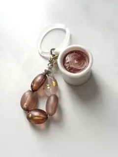 カフェラテモチーフ チャーム アンブレラマーカー