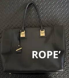 ROPE’ ロペ トートバッグ ブラック ゴールド金具 A4収納可 通勤 通学のサムネイル