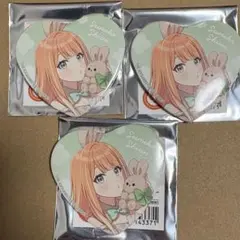 紫雲清夏　学マス　学園アイドルマスター　ハート缶バッジ　GIGO 3個セット