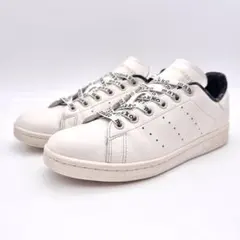 アディダス スタンスミス ホワイト ブラック ゴールド マリメッコ 23cm