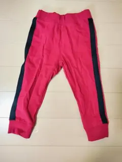 赤いボトムス 95cm サイドストライプ