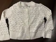 GAP ホワイト レース編みカーディガン（18〜24ヶ月）