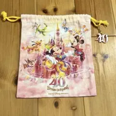 東京ディズニーランド40周年 きんちゃく　新品未使用