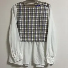 BLUE LABEL CRESTBRIDGE チェック柄ブラウス 38