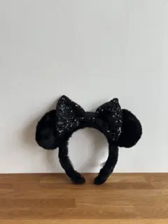 ミニーマウス　カチューシャ　ブラック