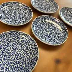 古伊万里 蛸唐草 大明成化年製 丸皿 直しあり 江戸時代 Yahoo!オークション - 636 古伊万里 蛸唐草文 大皿 染付 江戸時代 古美