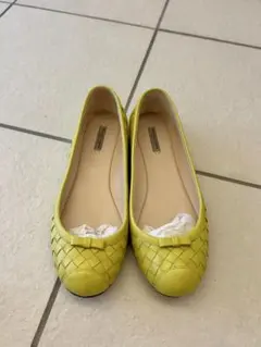 ボッテガヴェネタ イエロー 編み込みパンプスのサムネイル