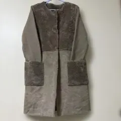 noa-ge （ノアジェ）」 アウィーエフ エコスエードコンビコート ベージュ