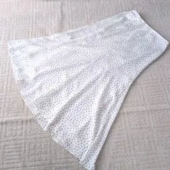 【美品】アンタイトル UNTITLED 幾何学トライアングル柄 フレアスカート1