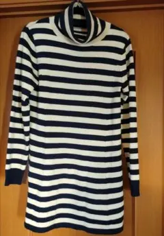 最終価格　マウジー　moussy　ボーダー膝丈ニット