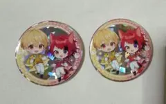 すとぷり　るぅりーぬ缶バッチ　すとろべりーめもりー