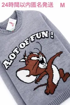 トムとジェリー　ニット　M タグ付き新品　TOM and JERRY グレー