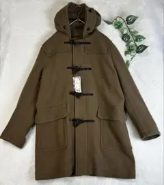 【新品タグ付き】 ユニクロ ウールブレンド ダッフルコート ブラウン XLサイズ
