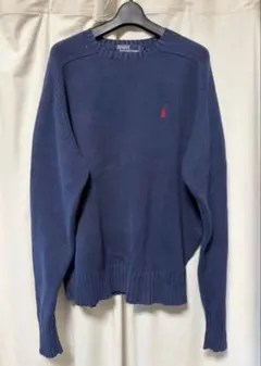 ‘90s Polo By Ralph Lauren セーター　ネイビー　y2kのサムネイル