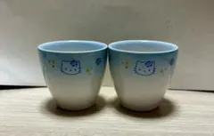 新品　未使用　ハローキティー　湯呑み　水色　2個