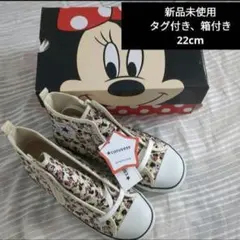 新品未使用箱付き★子供用コンバース　ディズニー　22cm ミニーちゃんスニーカーのサムネイル