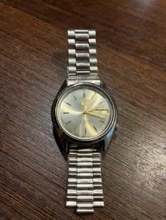 SEIKO 5 自動巻き 6119-6010 時計 シルバー文字盤 21石 SEIKO 5 自動巻き 6119-6010 時計 シルバー文字盤 21石 - メルカリ