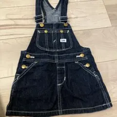 Lee ダークデニム オーバーオールワンピース 90