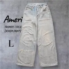 【極美品】Ameri TROMPE L′OEIL DENIM PANTS 26