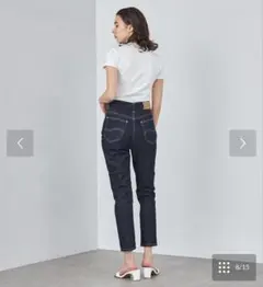 美品/Lee ストレートデニムパンツ インディゴ/Sのサムネイル