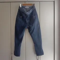 SUPER HAKKA　美品　テーパード　デニム　パンツ　ブルー　S　サルエルのサムネイル