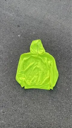 00s 蛍光イエローフード付きパーカー
