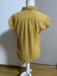 古着屋/レトロ/ヴィンテージ【開襟シャツ】ドット柄