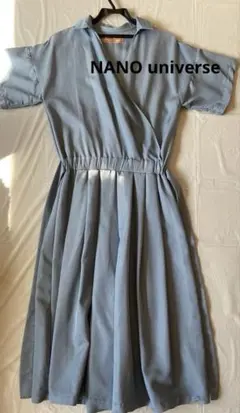 NANO universe カシュクールデザインオールインワン　パンツドレス