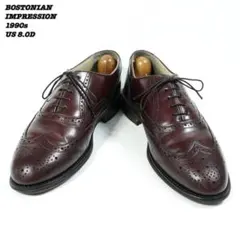 ボストニアン　バーガンディ　美品 Yahoo!オークション -「ボストニアン 革靴」の落札相場・落札価格
