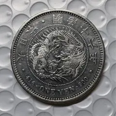 【本物保証】大型　一圓銀貨　丸銀左打　明治16年銘 本物保証 旧1円銀貨 明治三年 一圓銀貨 古銭 一円 トーン｜Yahoo