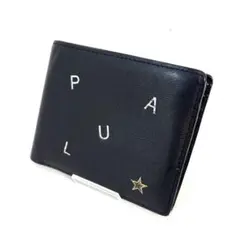 Paul Smith 黒 レザー 二つ折り財布