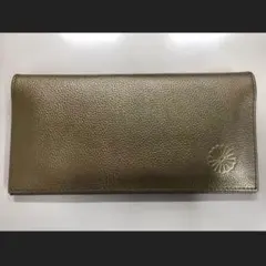 【新品未開封】皇居菊紋　長財布　本革　ゴールド