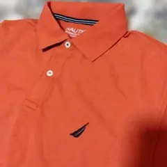 NAUTICA POLO オレンジ　ポロシャツ　半袖　未使用　鹿の子のサムネイル