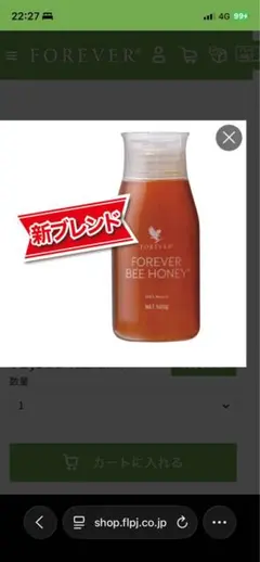 フォーエバー ビーハニー はちみつ 蜂蜜 ハチミツ 500g 3本セット