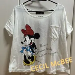 CECIL McBEE ミニーマウス 半袖Tシャツ