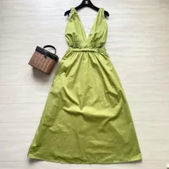 美品♡近年品 マックスマーラ♡ロングワンピース コットンフレア 