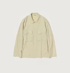 AURALEE 25SS WOOL HERRINGBONE OVER SHIRT