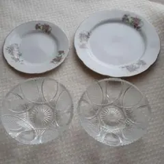 昭和 レトロ 薔薇 食器 4点セット