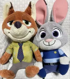 ニック　ジュディ　セット　ぬいぐるみ　ズートピア　プライズ品